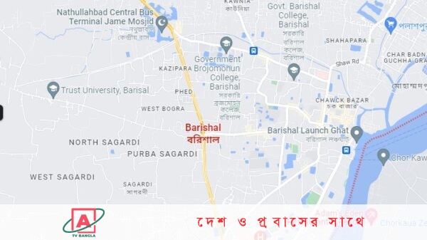 বরিশালে লঞ্চের ধাক্কায় নৌকা ডুবে দুই জেলে নিখোঁজ